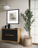 Layered Horizon – Abstract Decorative Art Print 75x75cm