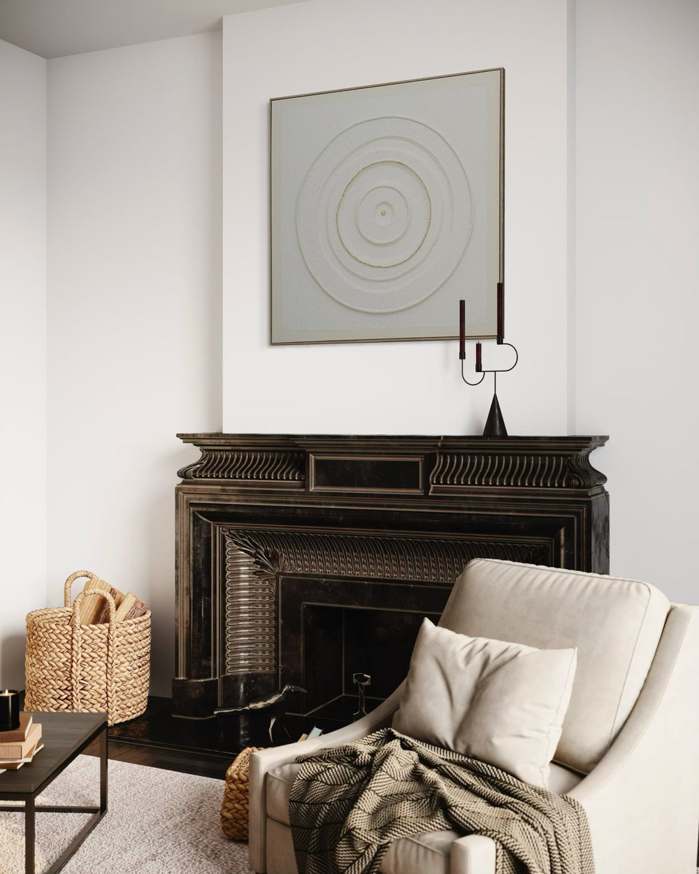 Circular Balance 102×102cm - | Bella Home Art