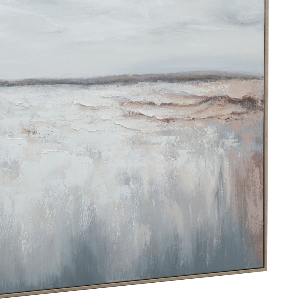 Coastal Stillness 120×120cm - Hand - Painted Oil Painting | Bella Home Art