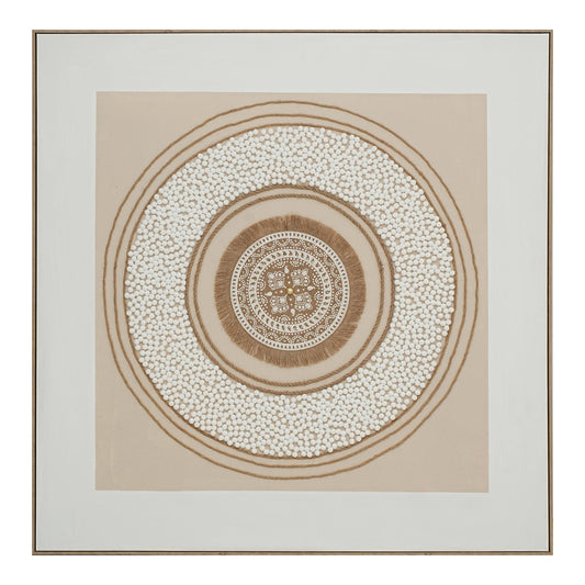 Earth Circle Mandala 132×132cm - | Bella Home Art