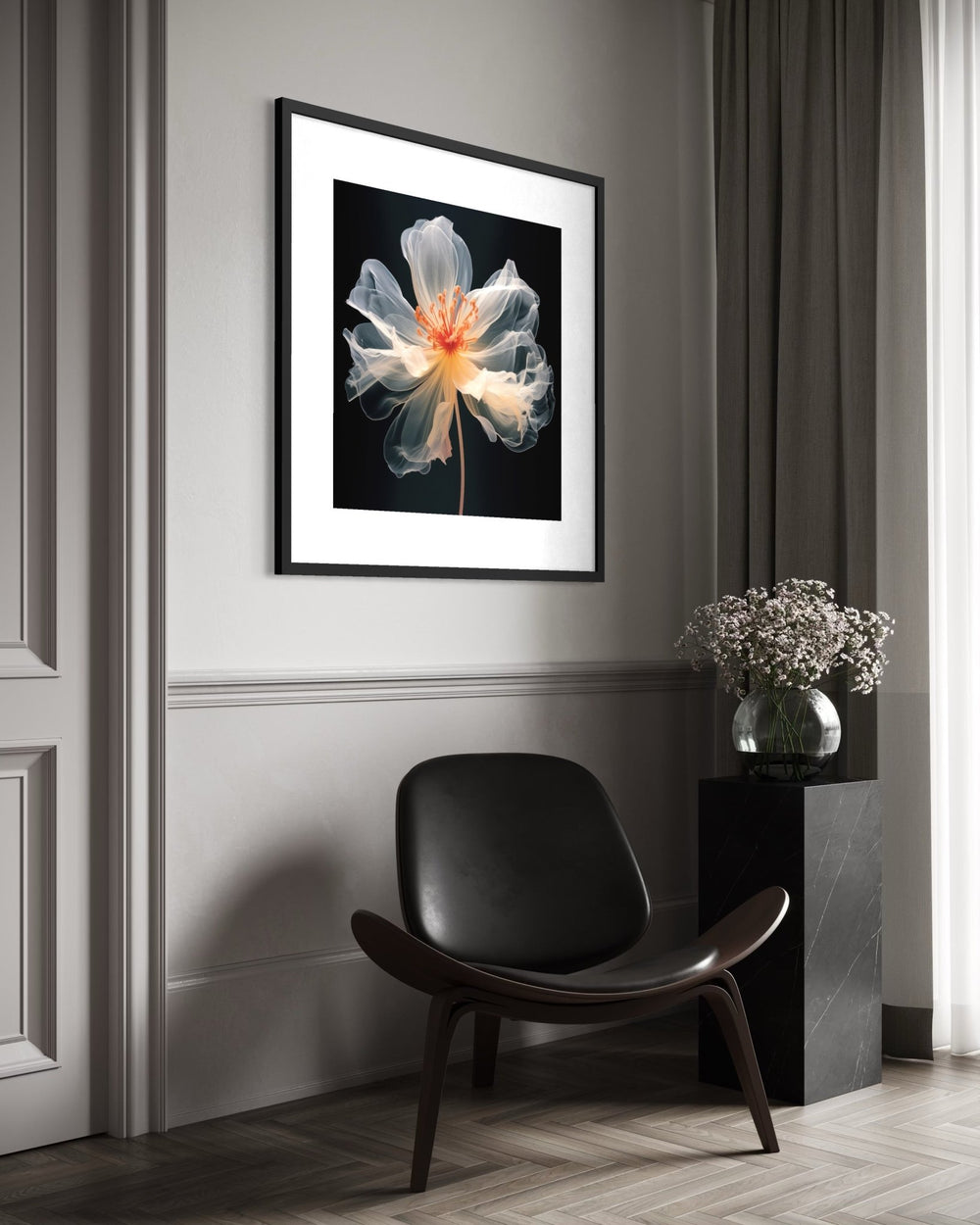 Ethereal Bloom 70×70cm - | Bella Home Art