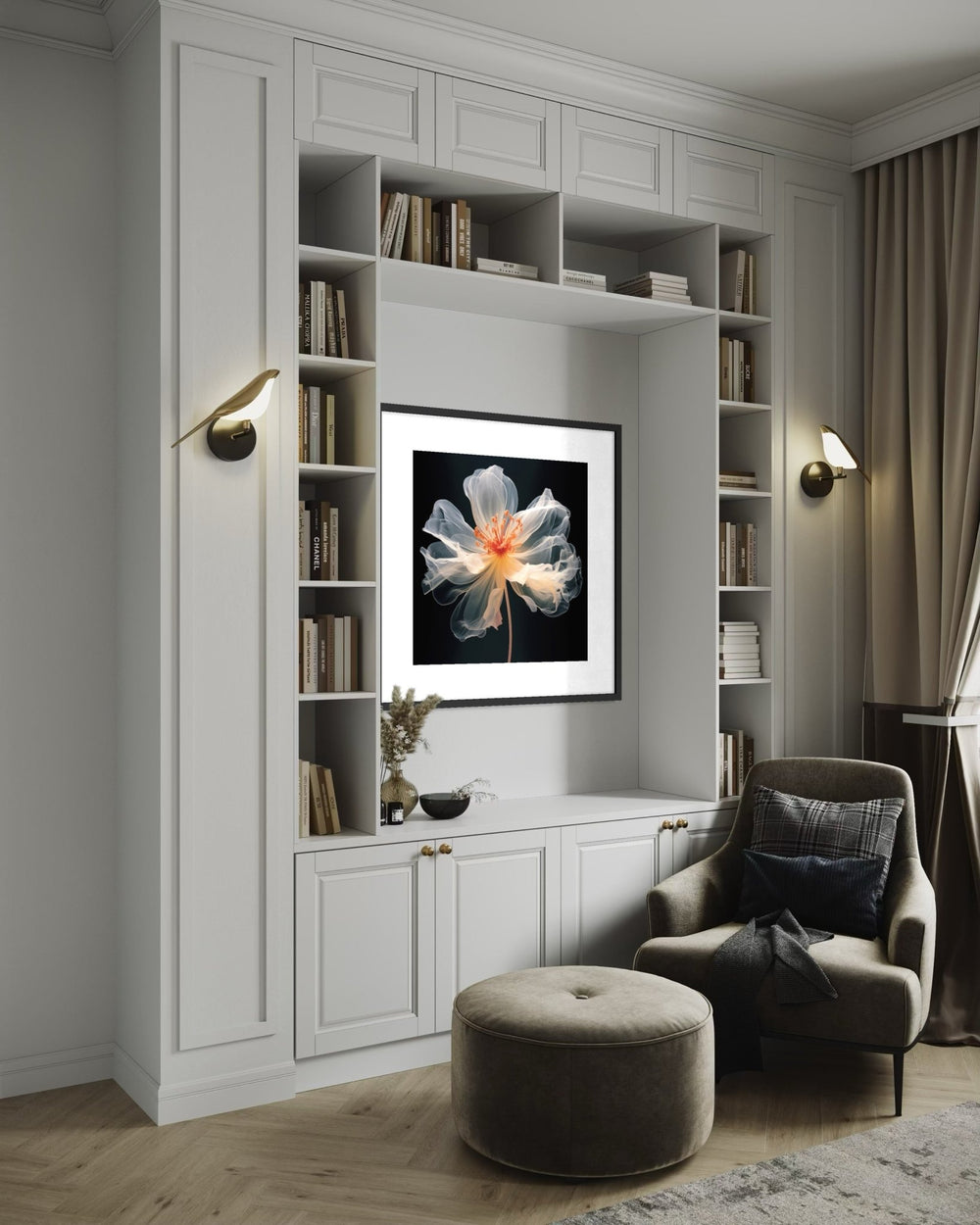 Ethereal Bloom 70×70cm - | Bella Home Art