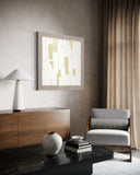 Golden Blocks Harmony 102×102cm - | Bella Home Art