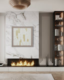 Golden Blocks Harmony 102×102cm - | Bella Home Art