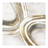 Golden Curves - 02 70×70cm - | Bella Home Art