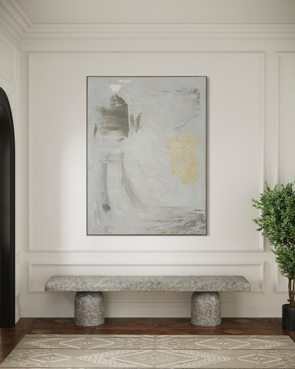 Golden Mist 164×124cm - | Bella Home Art