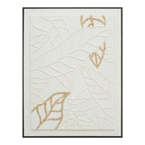 Golden Outline Leaves - 01 72×92cm - | Bella Home Art