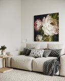 Ivory Bloom Garden 100×100cm - Hand - Painted Oil Painting | Bella Home Art