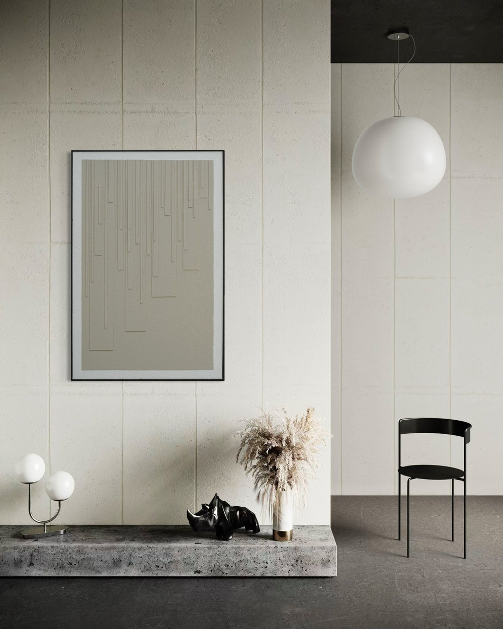 Linear Calm 82×122cm - | Bella Home Art