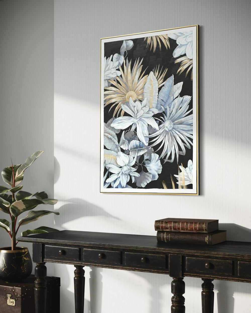 Midnight Bloom Garden - 02 82×122cm - | Bella Home Art
