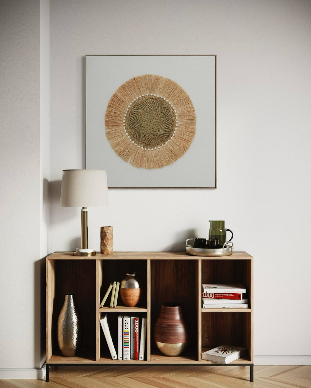 Natural Sun Halo 102×102cm - | Bella Home Art