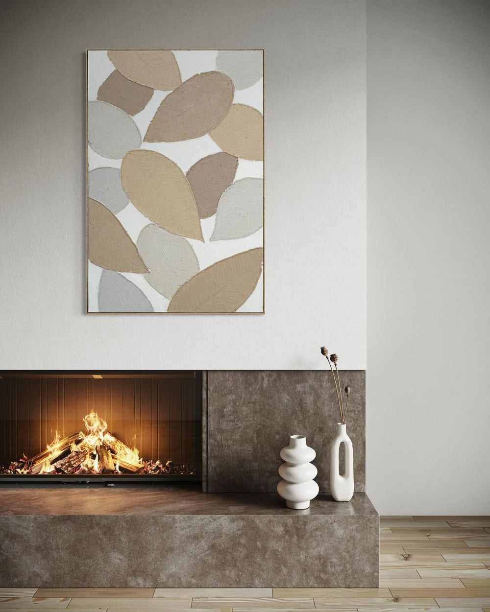 Neutral Harmony 82×122cm - | Bella Home Art