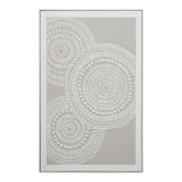Radiant Circles 82×122cm – hand-painted wall art