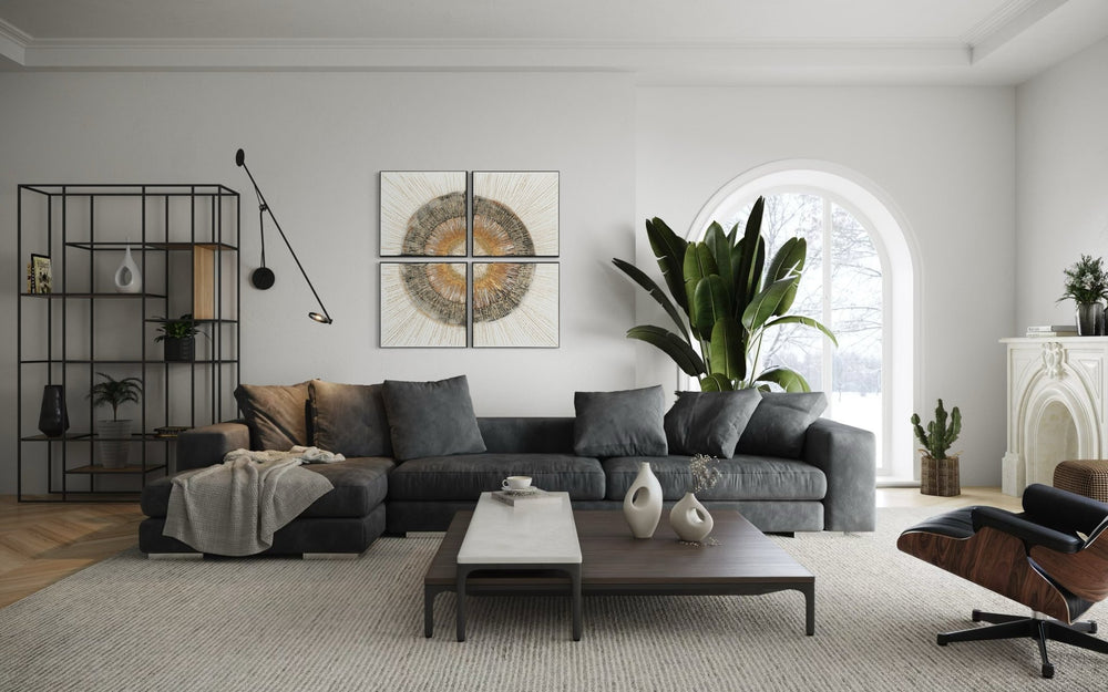 Radiant Horizon 4 - Panel 140×140cm - | Bella Home Art