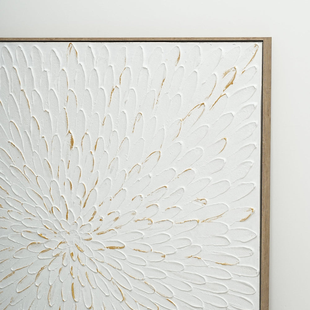 Radiant Texture Bloom 102×102cm - | Bella Home Art