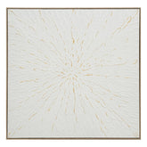 Radiant Texture Bloom 102×102cm – hand-painted wall art