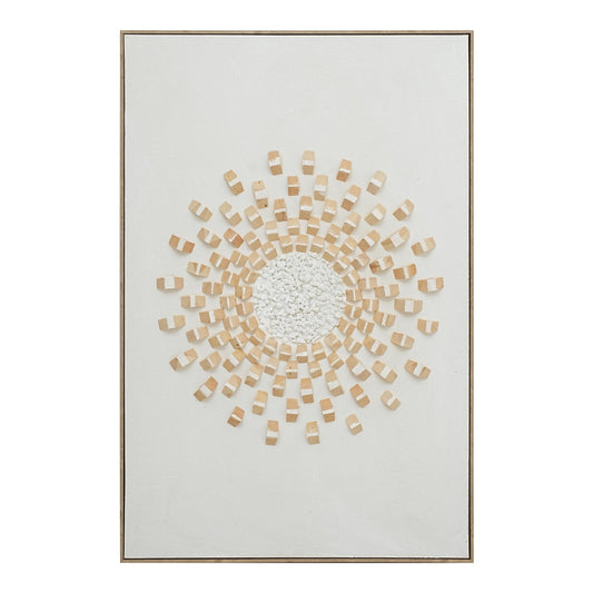 Radiant Wood Mosaic 82×122cm - | Bella Home Art