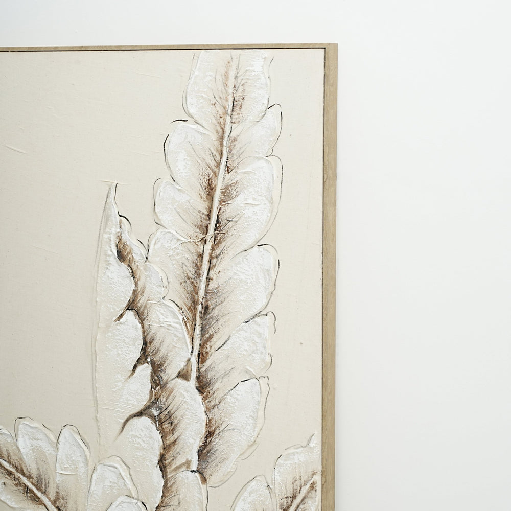 Soft Whisper Leaves 72×142cm - | Bella Home Art