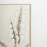 Soft Whisper Leaves 72×142cm - | Bella Home Art