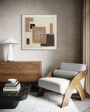 Textile Geometry - 01 102×102cm - | Bella Home Art