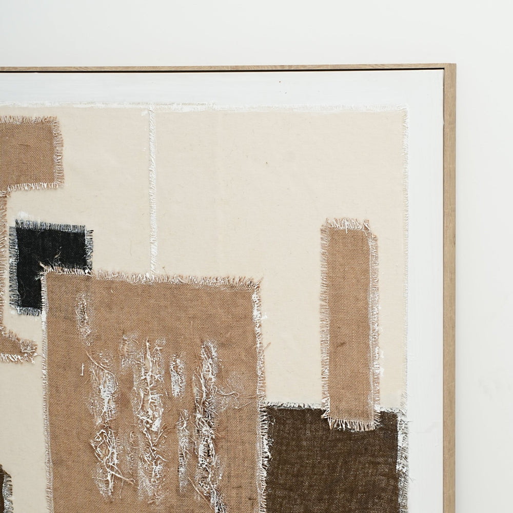 Textile Geometry - 01 102×102cm - | Bella Home Art