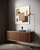 Textile Geometry - 01 102×102cm - | Bella Home Art