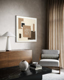 Textile Geometry - 01 102×102cm - | Bella Home Art