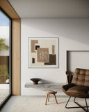 Textile Geometry - 01 102×102cm - | Bella Home Art
