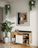 Textile Geometry - 02 102×102cm - | Bella Home Art