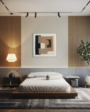 Textile Geometry - 02 102×102cm - | Bella Home Art