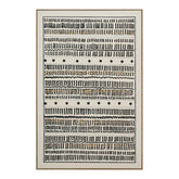 Tribal Rhythm Lines 82×122cm – hand-painted wall art
