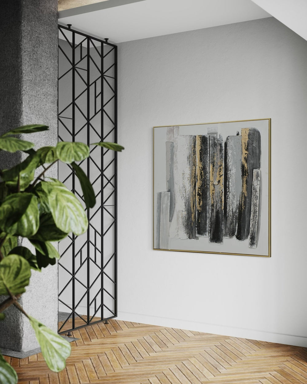 Urban Echo 102×102cm - | Bella Home Art