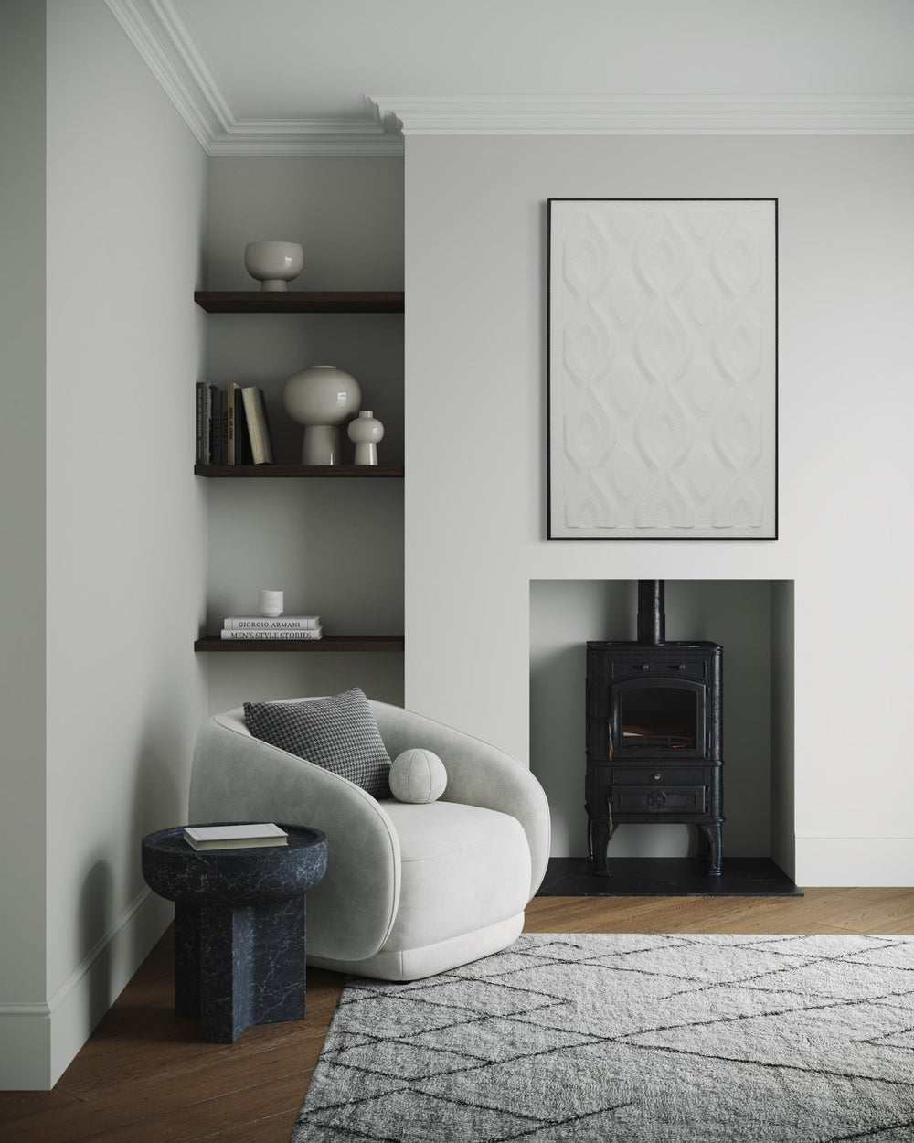 Waveform Serenity 82×122cm - | Bella Home Art