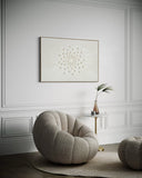 White Radiant Burst 82×122cm - | Bella Home Art