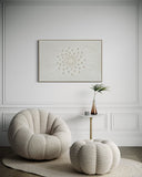 White Radiant Burst 82×122cm - | Bella Home Art