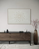 White Radiant Burst 82×122cm - | Bella Home Art