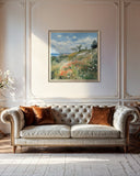 Wild Coastal Meadow 100×100cm - Hand - Painted Oil Painting | Bella Home Art