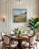 Wild Coastal Meadow 100×100cm - Hand - Painted Oil Painting | Bella Home Art