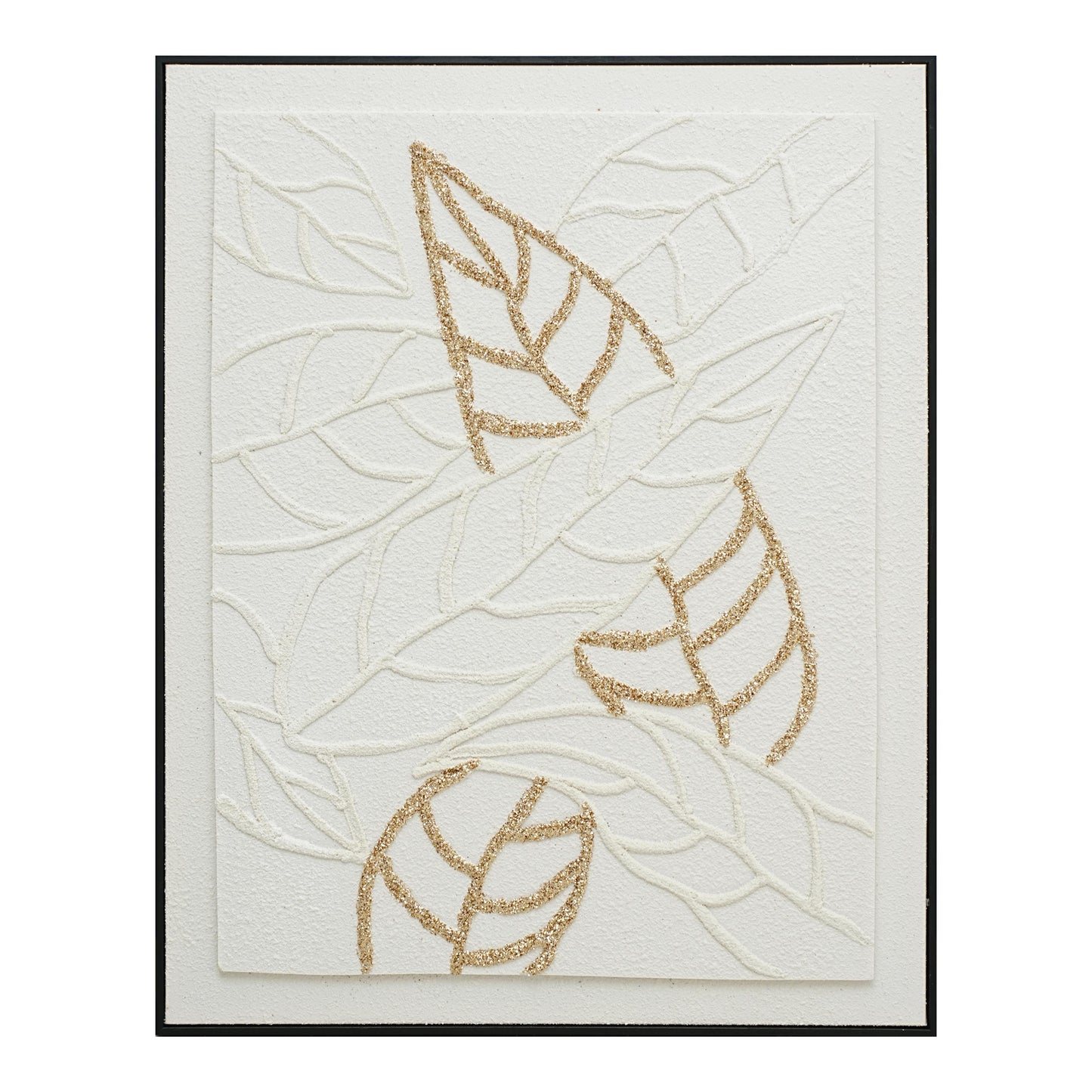 Golden Outline Leaves 02