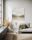 Whisper of Light – Hand-Painted Abstract Oil Painting 120 × 120 cm