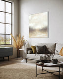 Whisper of Light – Hand-Painted Abstract Oil Painting 120 × 120 cm