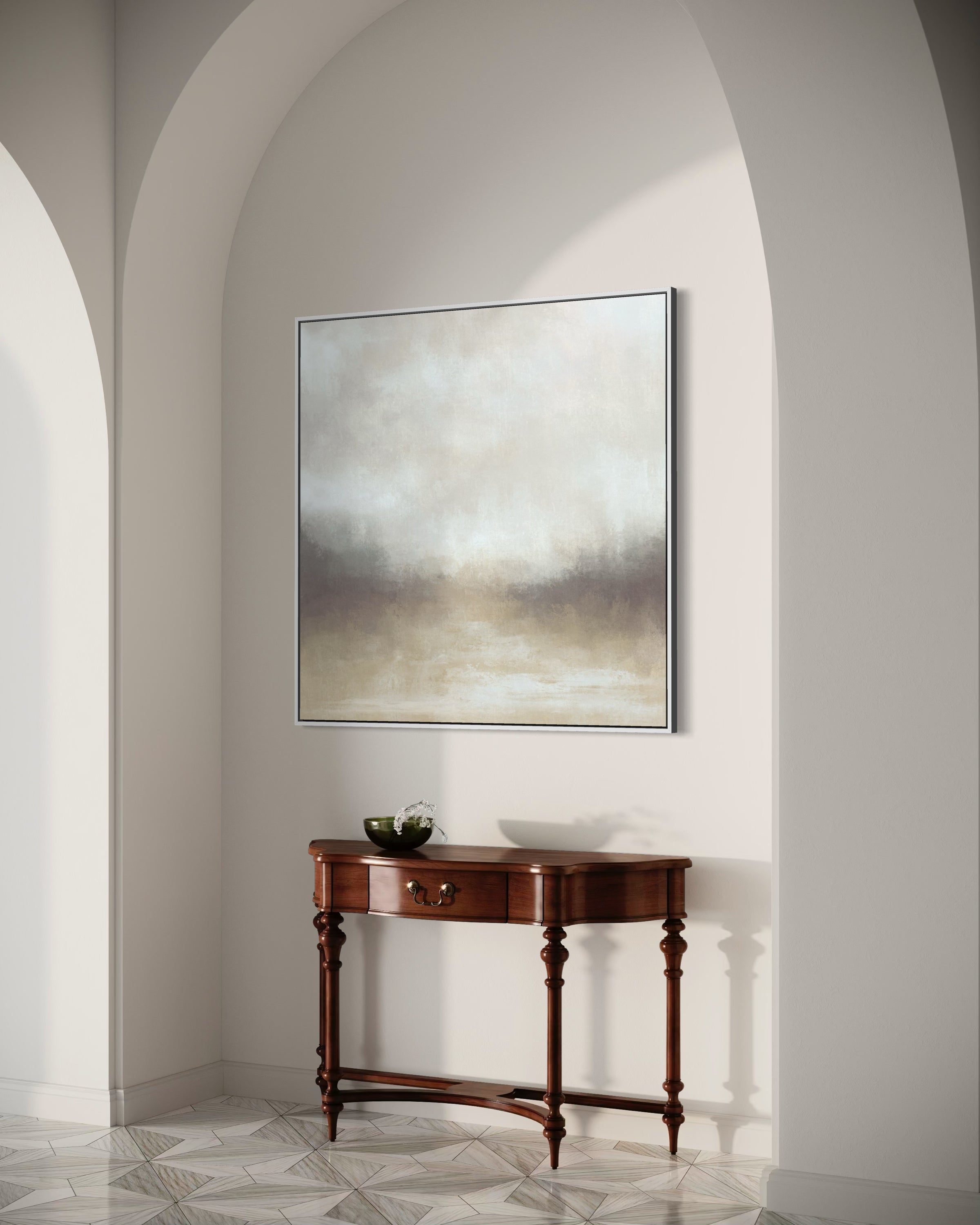 Whisper of Light – Hand-Painted Abstract Oil Painting 120 × 120 cm