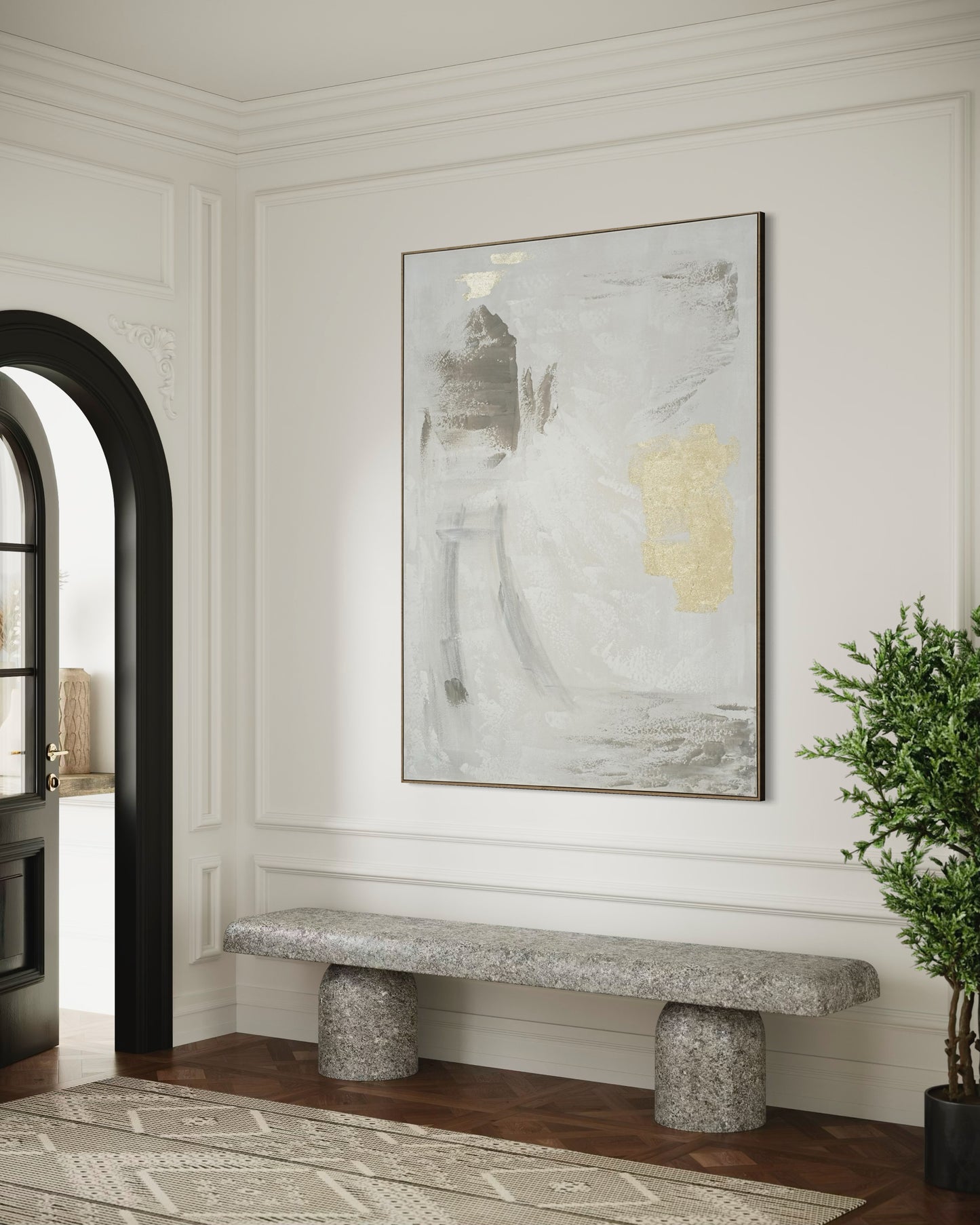 Golden Mist Abstract