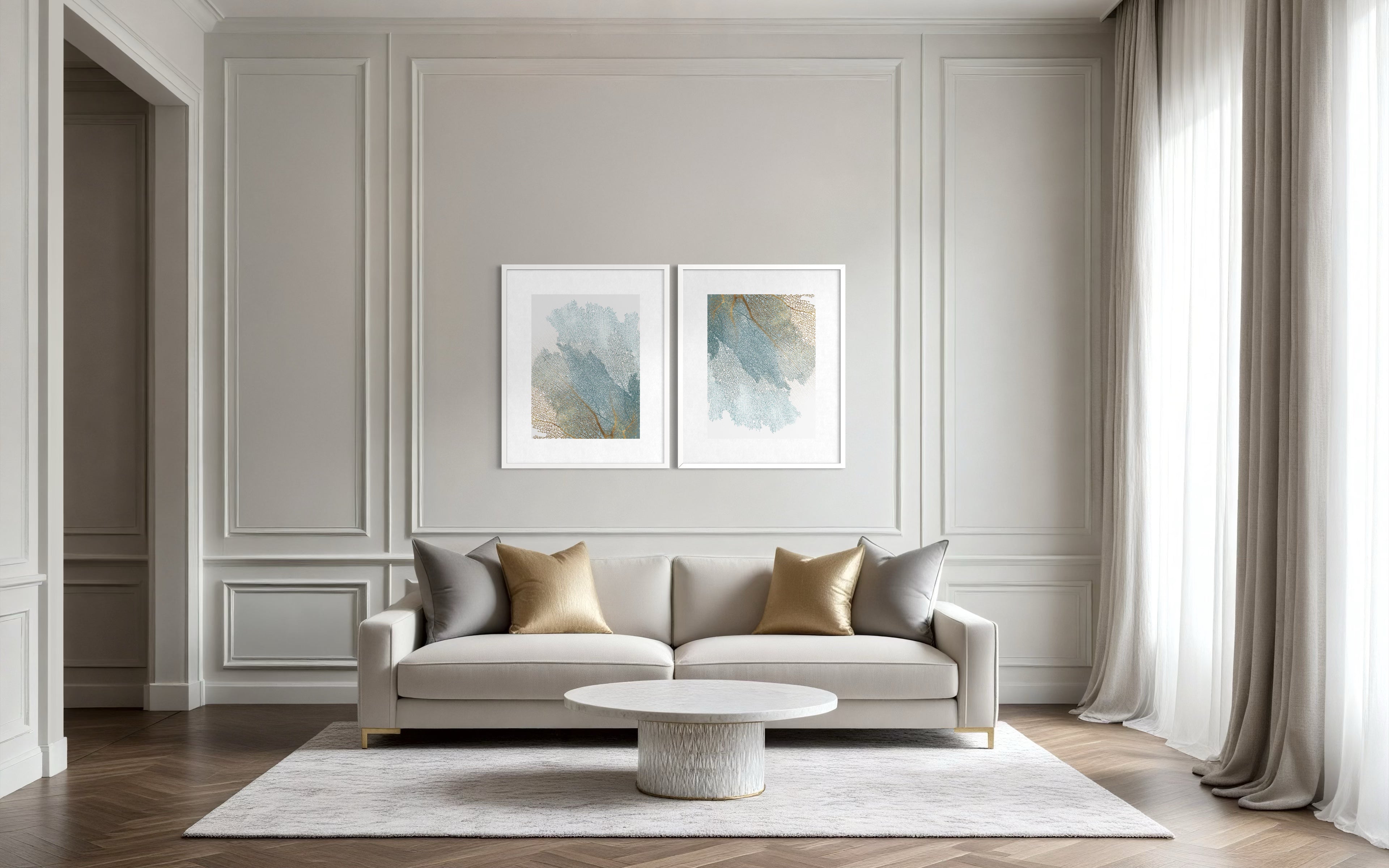 Vein of Light – 3D Printed Botanical Textural Wall Art  82 × 63 cm