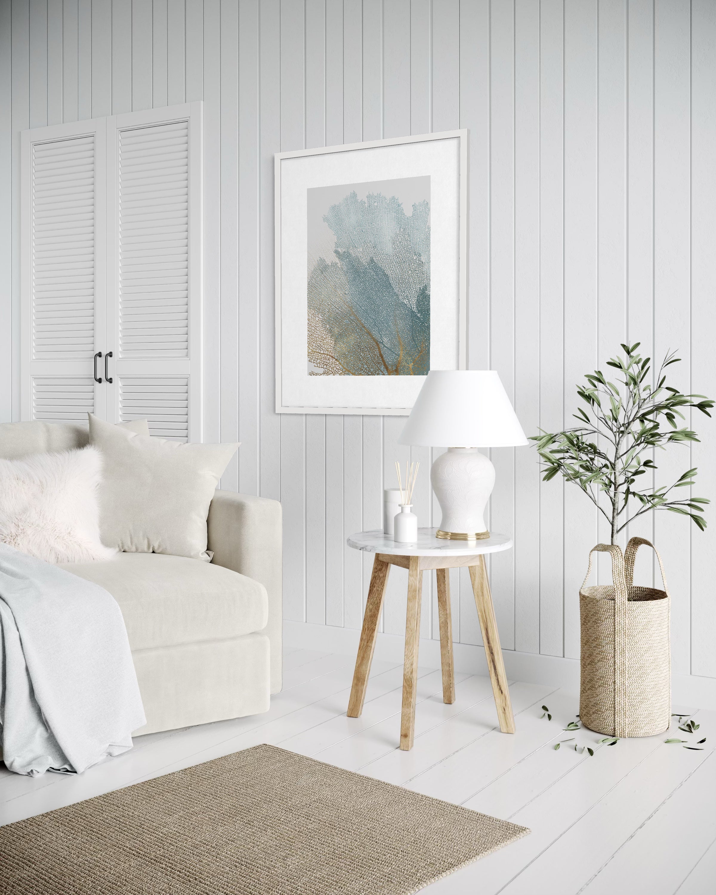 Vein of Light – 3D Printed Botanical Textural Wall Art  82 × 63 cm