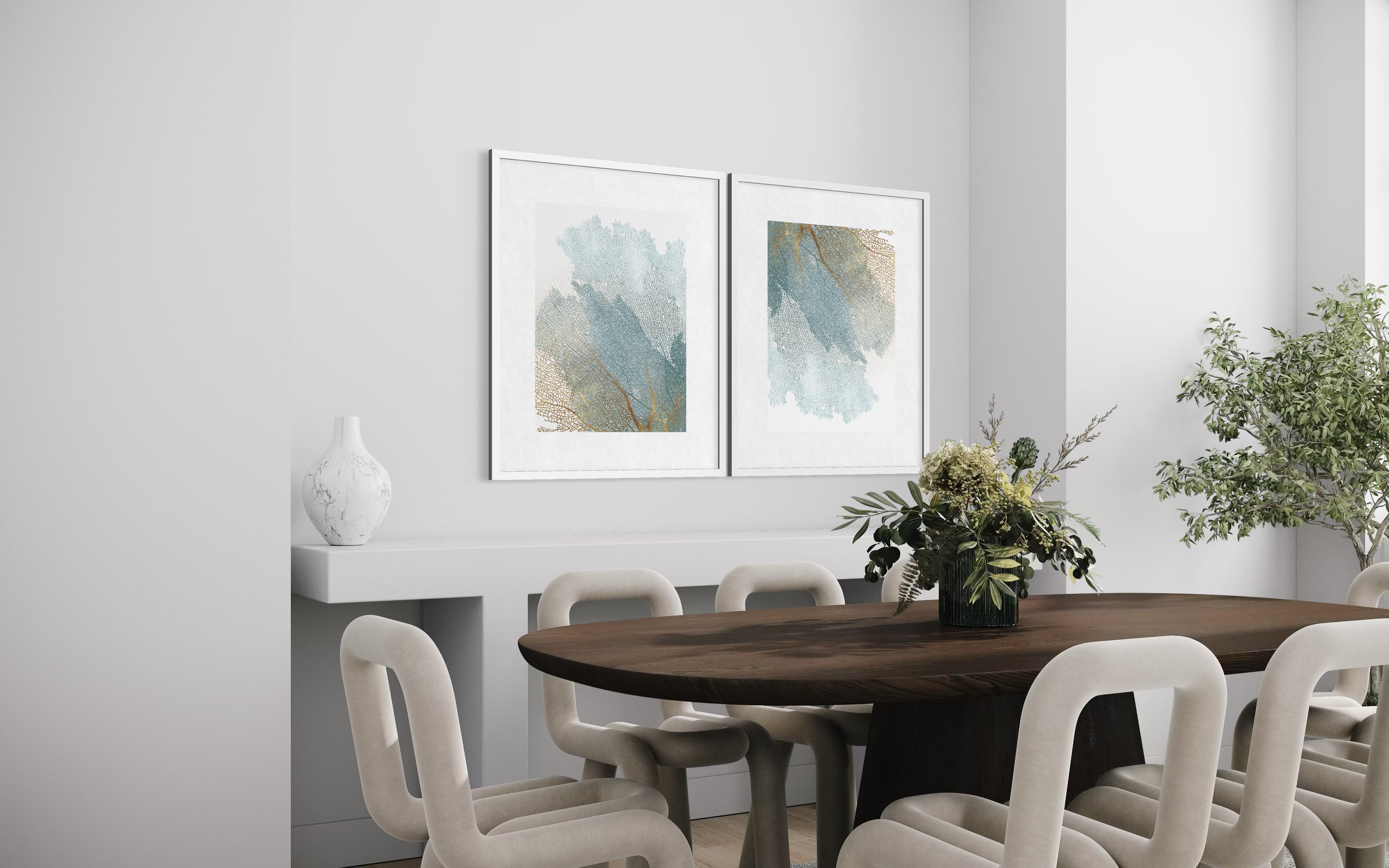 Vein of Light – 3D Printed Botanical Textural Wall Art  82 × 63 cm