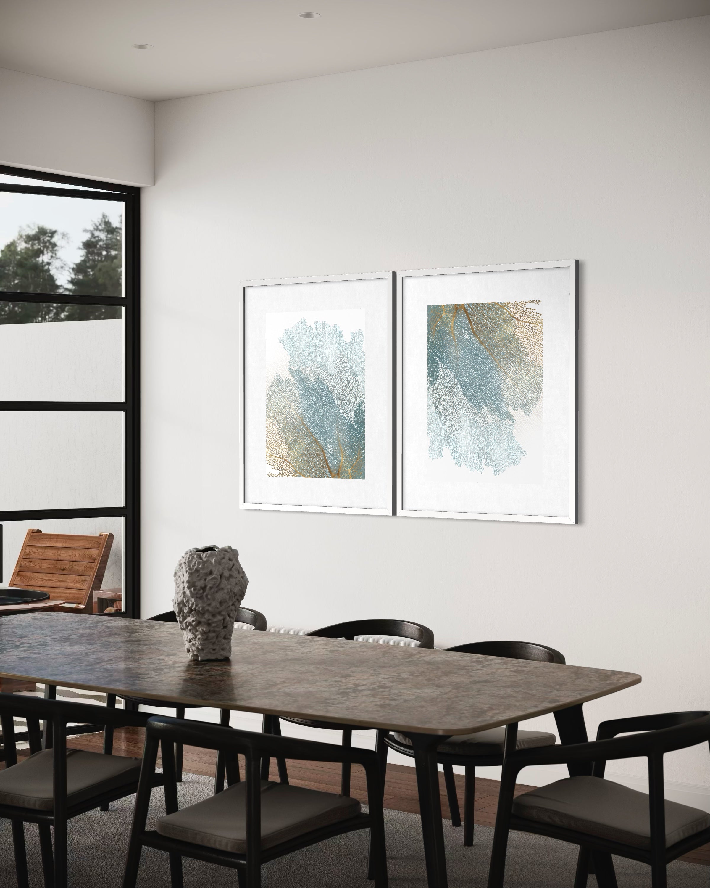 Vein of Light – 3D Printed Botanical Textural Wall Art  82 × 63 cm