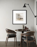 Layered Horizon – Abstract Decorative Art Print 75x75cm