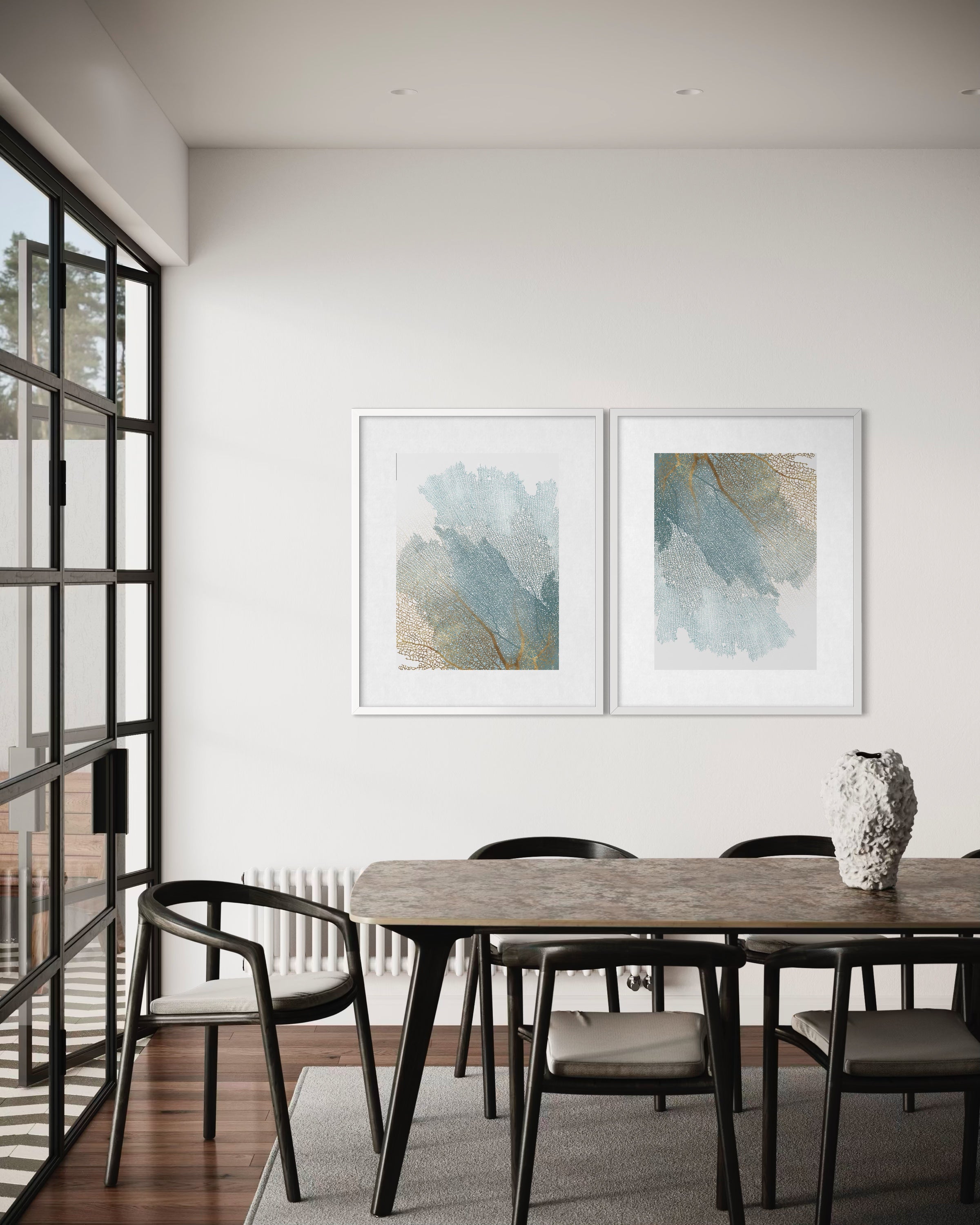 Vein of Light – 3D Printed Botanical Textural Wall Art  82 × 63 cm