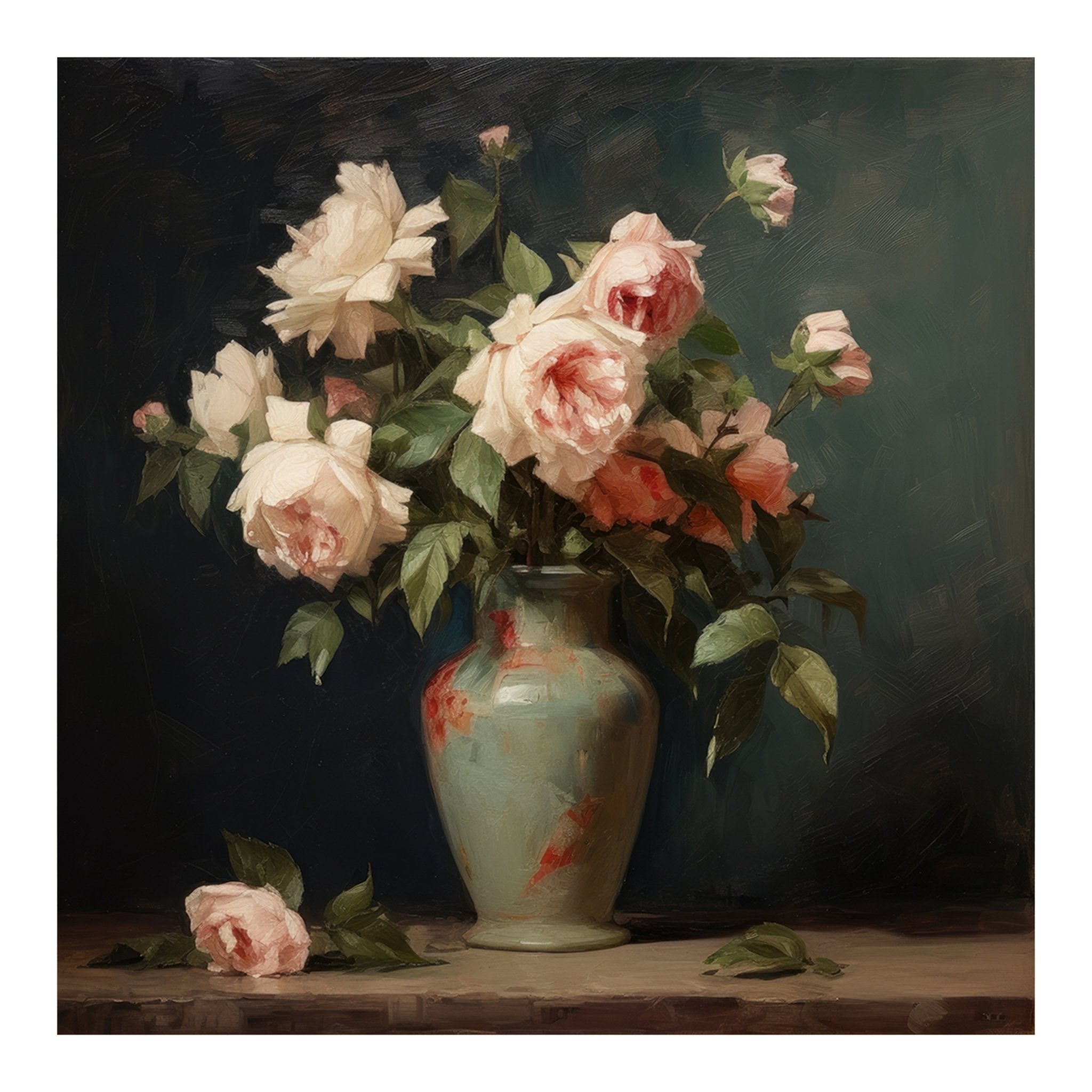 Blooming Grace 60×60cm - | Bella Home Art